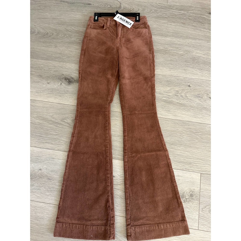 L'AGENCE Bell Corduroy High-Rise Flare Pants